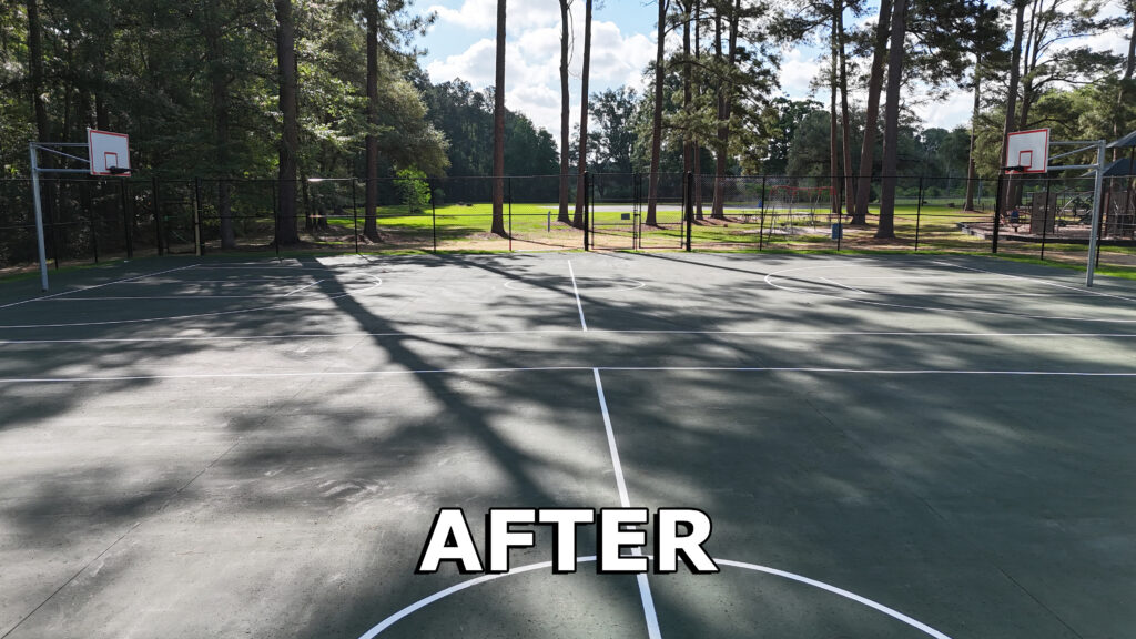 Rogers St Basketball court After