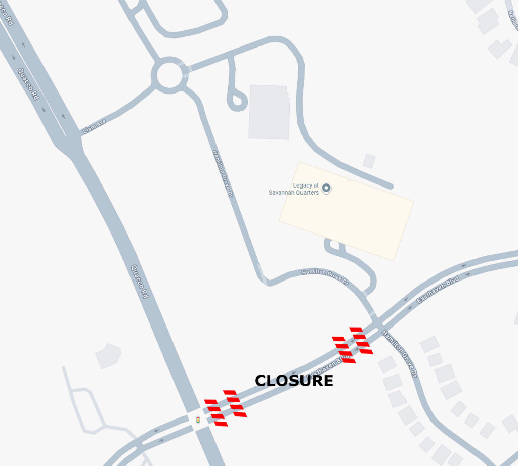 Easthaven closure map